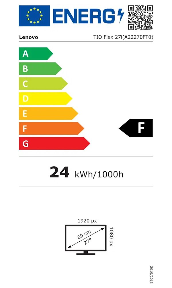 Lenovo TIO Flex 27i/ 27" IPS/ 1920x1080/ 16:9/ 300cd/m2cmd/ 1000:1 / 4ms/ HDMI/ VGA/ DP/ USB/ jack/ VESA/ černý