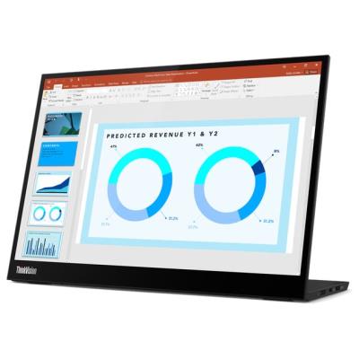 Lenovo ThinkVision M14d/ 14" IPS/ 2240x1400/ 16:10/ 300cd/m2cmd/ 1500:1 / 6ms/ USB/ VESA/ černý