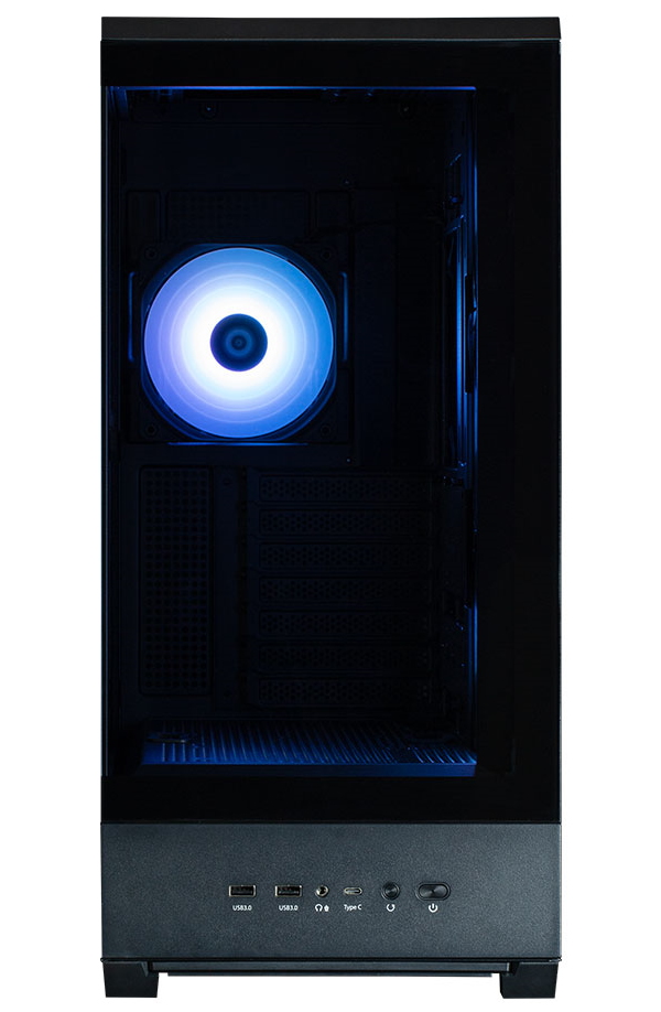 Zalman skříň P50 DS / Middle Tower / 4x120mm ARGB fan / 2x USB 3.0 / USB-C / panoramatická / černá