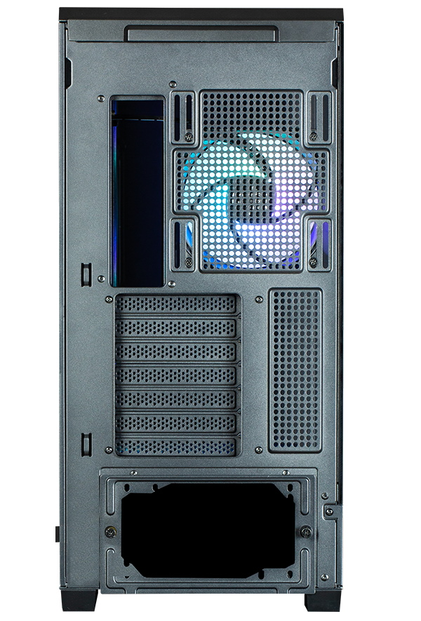 Zalman skříň P50 DS / Middle Tower / 4x120mm ARGB fan / 2x USB 3.0 / USB-C / panoramatická / černá