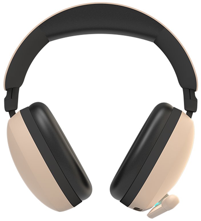 Zalman headset ZM-HPS800W / herní / náhlavní / bezdrátový / 7.1 / USB-C / béžový