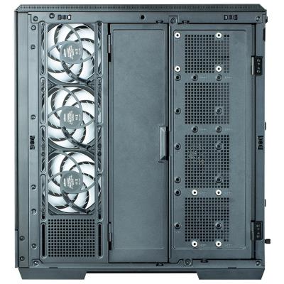 Zalman skříň P50 DS / Middle Tower / 4x120mm ARGB fan / 2x USB 3.0 / USB-C / panoramatická / černá