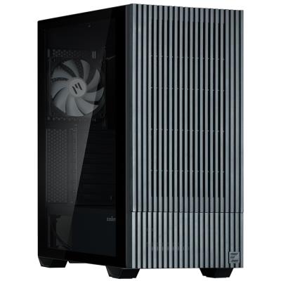Zalman skříň Z10 DS / Middle Tower / 3x120mm fan / 2x USB 3.0 / USB-C / odnímatelný 15.6 displej / tvrzené sklo / černá