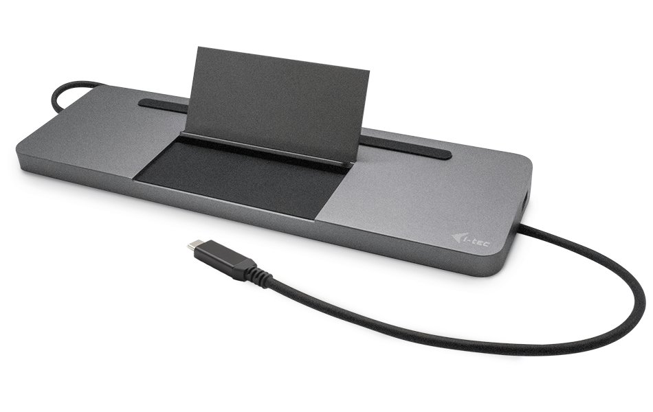 i-tec dokovací stanice USB-C Metal Ergonomic 4K 3x Display, Power Delivery 85W + univerzální nabíječka 100W (bundle)