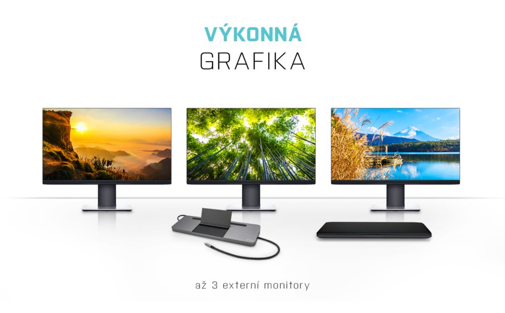 i-tec dokovací stanice USB-C Metal Ergonomic 4K 3x Display, Power Delivery 85W + univerzální nabíječka 100W (bundle)