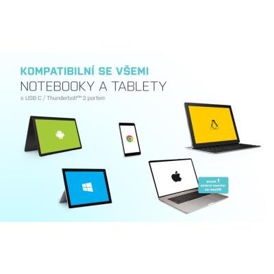 i-tec dokovací stanice USB-C Metal Ergonomic 4K 3x Display, Power Delivery 85W + univerzální nabíječka 100W (bundle)