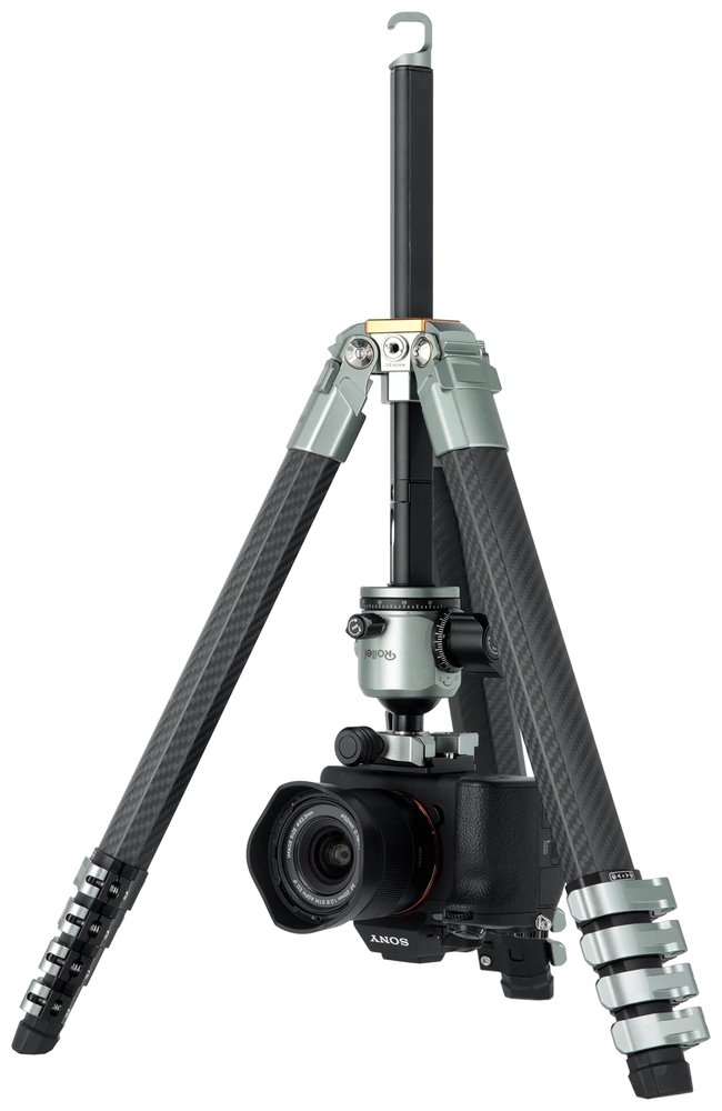Rollei Stativ Lion Rock Traveler PRO/ Zátěž 20kg/ Vytažený 159 cm/ Karbon