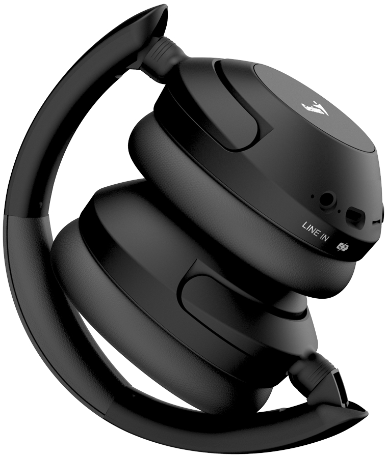 GENIUS bezdrátový headset HS-810BT/ černý/ BT5.3/ USB-C nabíjení
