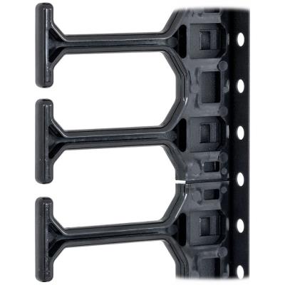 Triton Vyvazovací hřeben, jednořadý pro rozvaděč výšky 42U (1681 mm), výška trnu 75 mm,  černý