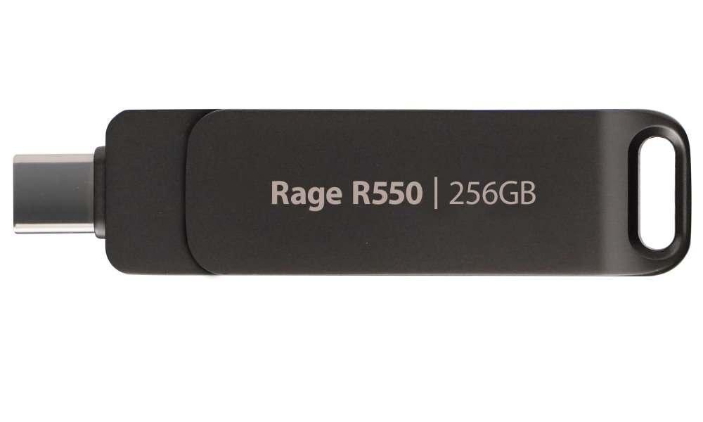 PATRIOT RAGE R550 256GB / USB Typ-A + USB Typ-C / USB 3.2 Gen 1 / šedá