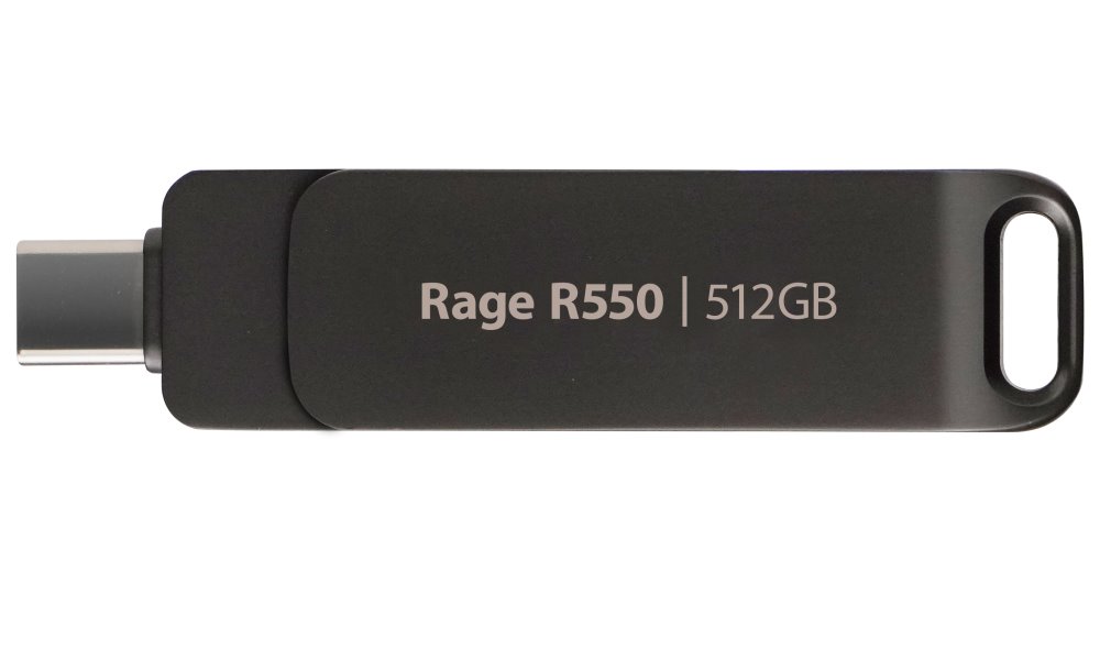 PATRIOT RAGE R550 512GB / USB Typ-A + USB Typ-C / USB 3.2 Gen 1 / šedá
