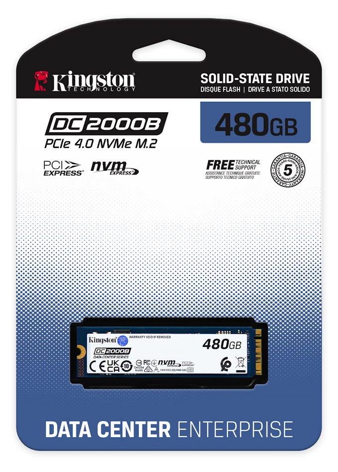 KINGSTON DataCenter DC2000B SSD 480GB / NVMe M.2 PCIe Gen4 / Interní / M.2 2280