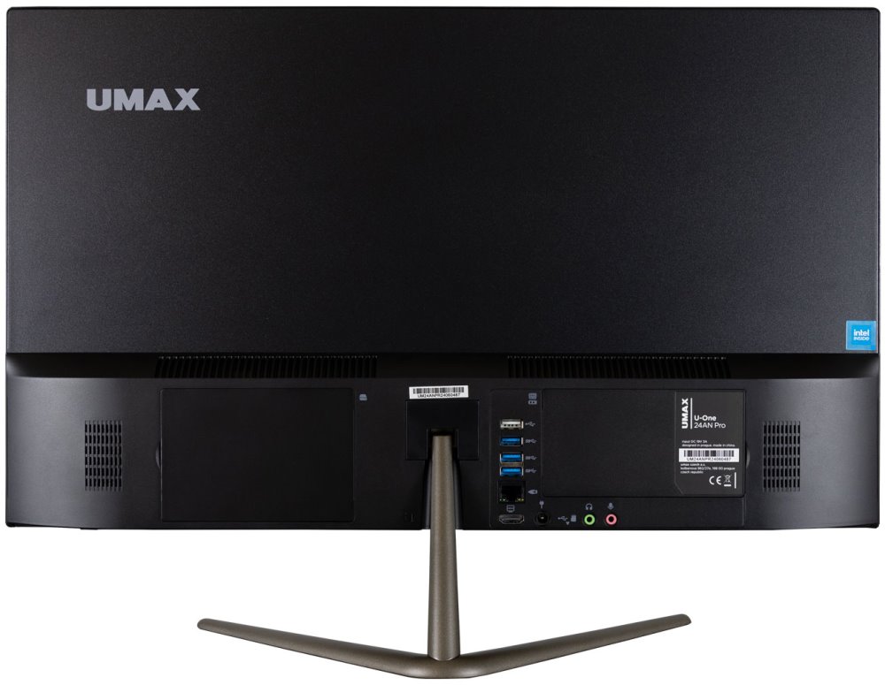 UMAX All-in-One U-One 24AN Pro/ 23,8" IPS/ 1920x1080/ N100/ 8GB/ 128GB SSD/ HDMI/ 3x USB 3.2/ 2x USB 2.0/ W11 Pro/ černý