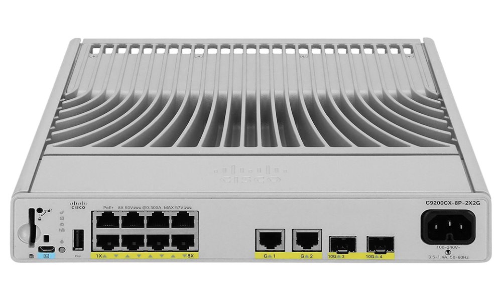 Cisco Catalyst C9200CX Compact Switch 8 port PoE+, 240W, Essentials