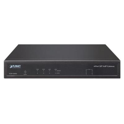 Planet VGW-420FO VoIP gateway, 4x FXO, SIP, CallerID, Fax, firewall, SNMP, TLS/SRTP, QoS