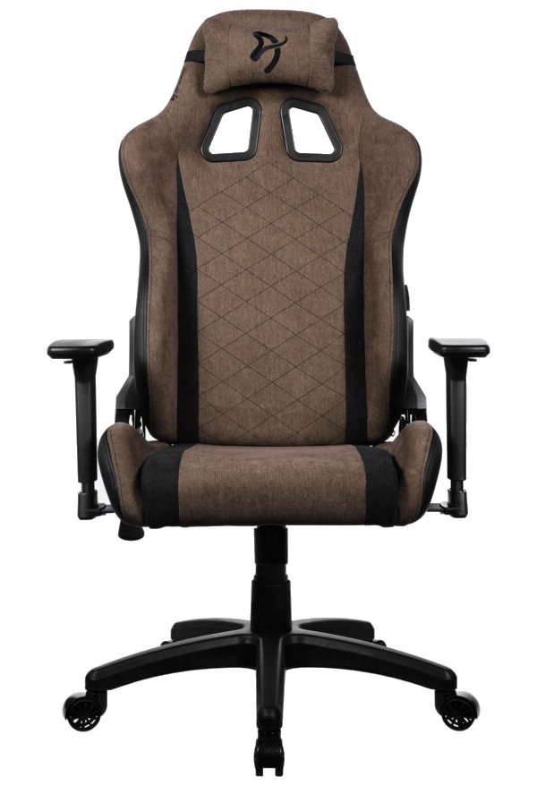 AROZZI herní židle AVANTI Soft Fabric Brown/ látkový povrch/ hnědá