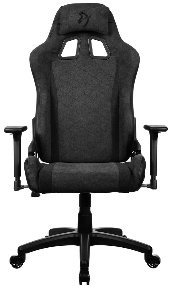 AROZZI herní židle AVANTI Soft Fabric Dark Grey/ látkový povrch/ tmavě šedá