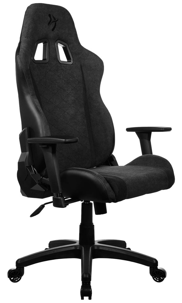 AROZZI herní židle AVANTI Soft Fabric Dark Grey/ látkový povrch/ tmavě šedá