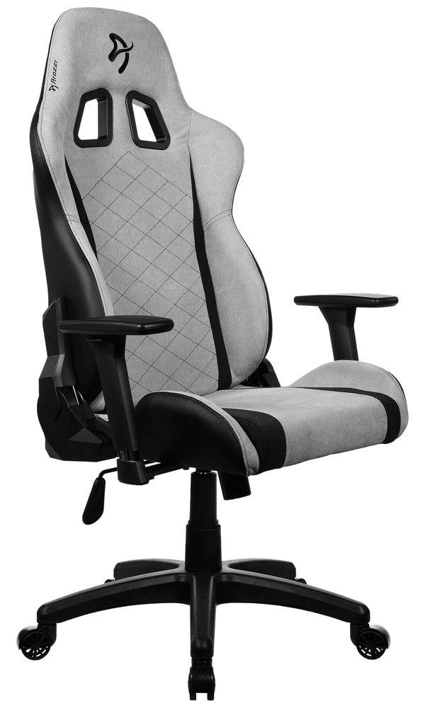 AROZZI herní židle AVANTI Soft Fabric Light Grey/ látkový povrch/ světle šedá