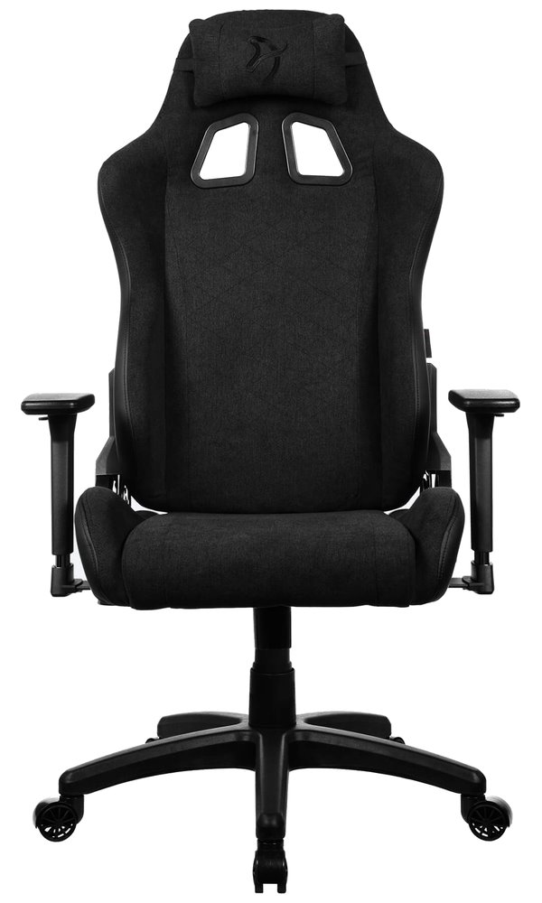 AROZZI herní židle AVANTI Soft Fabric Pure Black/ látkový povrch/ černá