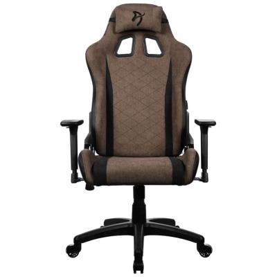 AROZZI herní židle AVANTI Soft Fabric Brown/ látkový povrch/ hnědá