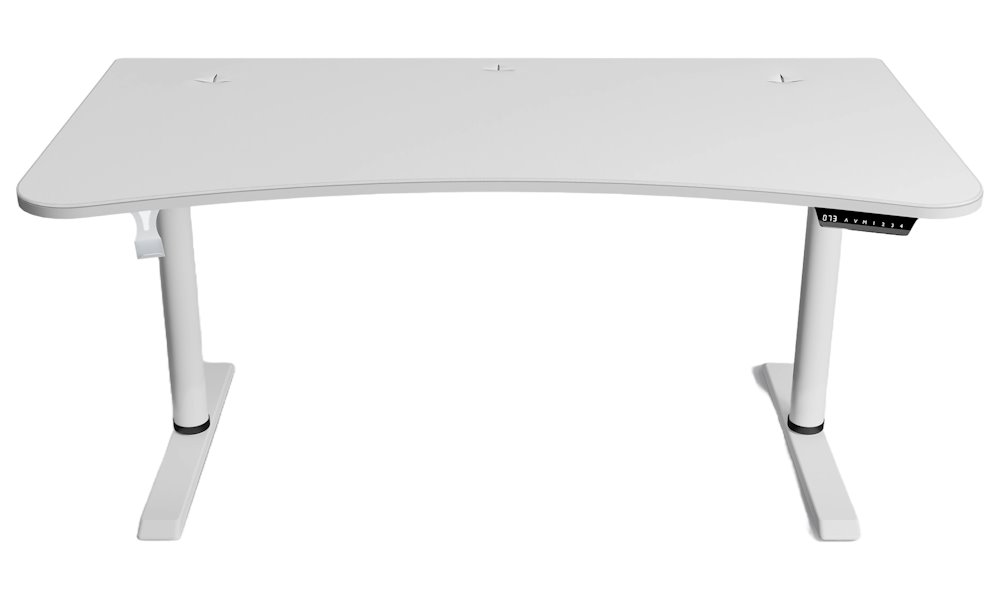 AROZZI herní stůl ARENA MOTO WHITE/ motorizovaný/ nastavení výšky 72 - 118 cm/ bílý