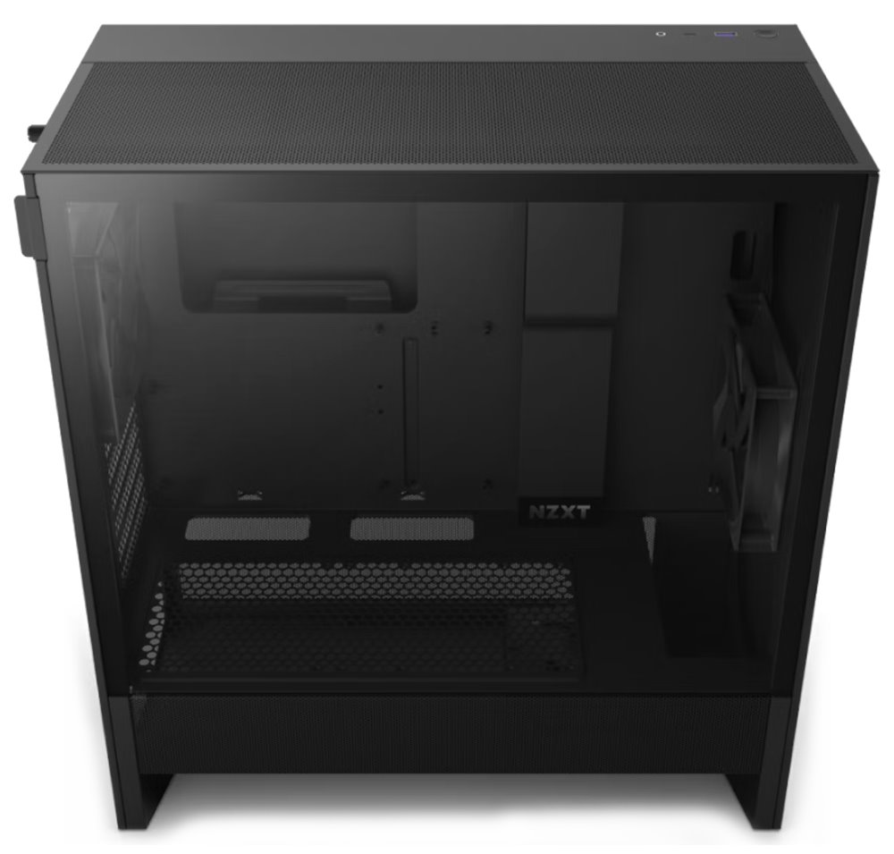 NZXT skříň H5 Flow edition / 2x120 mm fan / USB 3.0 / USB-C 3.1 / průhledná bočnice / mesh panel / černá