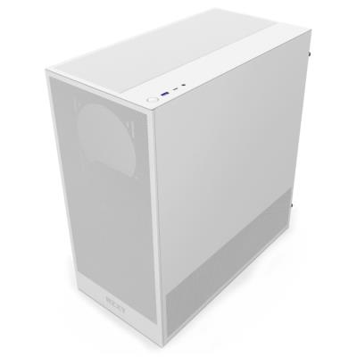 NZXT skříň H5 Flow edition / 2x120 mm fan / USB 3.0 / USB-C 3.1 / průhledná bočnice / mesh panel / bílá