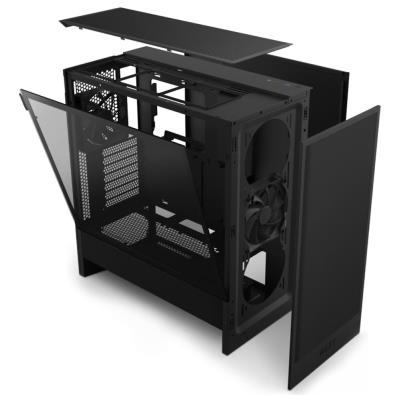 NZXT skříň H5 Flow edition / 2x120 mm fan / USB 3.0 / USB-C 3.1 / průhledná bočnice / mesh panel / černá