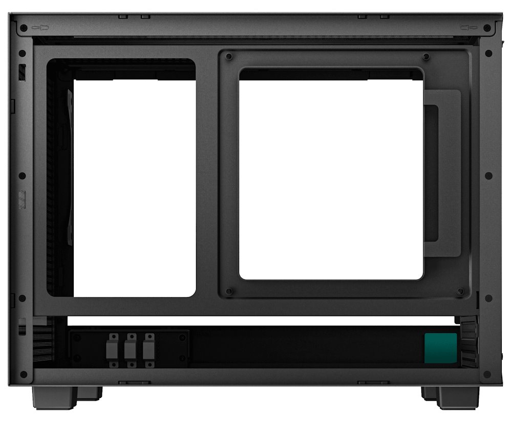 DEEPCOOL skříň CH160 / miniITX / USB 3.0 / USB-C / prosklená bočnice / držadlo / černá