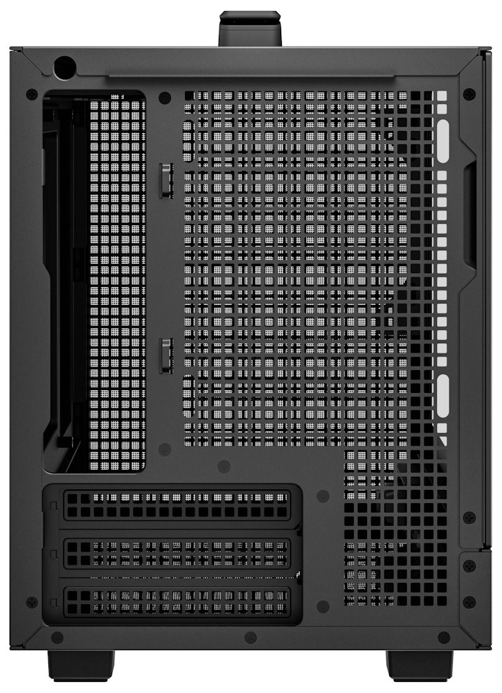DEEPCOOL skříň CH160 / miniITX / USB 3.0 / USB-C / prosklená bočnice / držadlo / černá