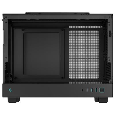 DEEPCOOL skříň CH160 / miniITX / USB 3.0 / USB-C / prosklená bočnice / držadlo / černá