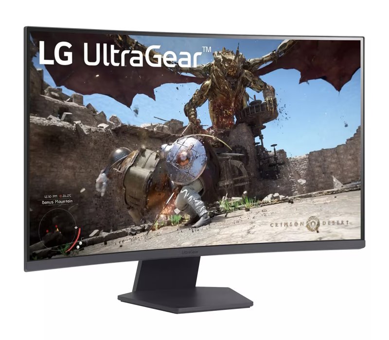 LG monitor 32GS60QC-B  VA 31,5"/ 2560x1440 / 180Hz/ 300cdm / 1ms/ 3000:1/DP/HDMI/ černý