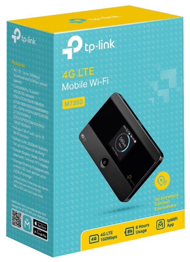 TP-Link M7350 LTE modem/ router/LTE cat 4/ HSPA+/ 802.11b/g/n/ baterie/ MicroSD