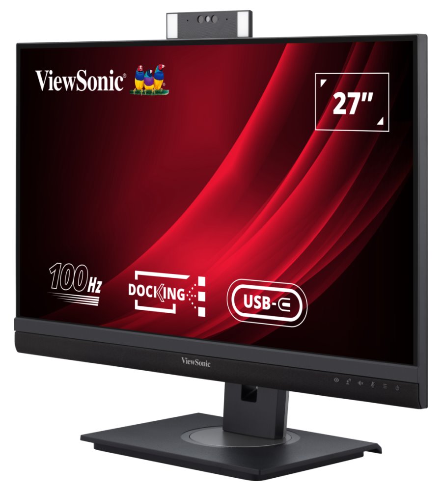 ViewSonic VG2757V-2K / 27"/ IPS/ 16:9/ 2560x1440/ 5ms/ 350cd/m2/ WEBCAM/ DP/ HDMI/ RJ45/ USB/ PIVOT/ Repro