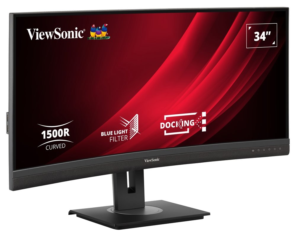 ViewSonic VG3456C / 34" prohnutý/ VA/ 21:9/ 3440x1440/ 5ms/ 400cd/m2/ DP/ HDMI/ USB/ RJ45/ Repro/výškově nast.