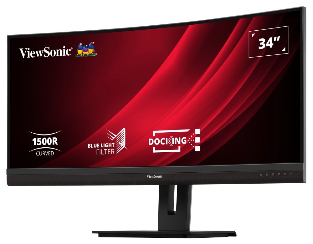 ViewSonic VG3456C / 34" prohnutý/ VA/ 21:9/ 3440x1440/ 5ms/ 400cd/m2/ DP/ HDMI/ USB/ RJ45/ Repro/výškově nast.