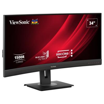 ViewSonic VG3456C / 34" prohnutý/ VA/ 21:9/ 3440x1440/ 5ms/ 400cd/m2/ DP/ HDMI/ USB/ RJ45/ Repro/výškově nast.