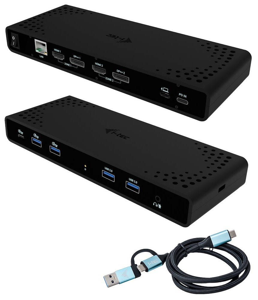 i-tec dokovací stanice Universal Dual 4K Display, Power Delivery 85W