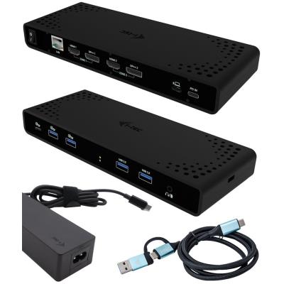 i-tec dokovací stanice Universal Dual 4K Display, Power Delivery 85W + i-tec USB-C nabíječka 100W