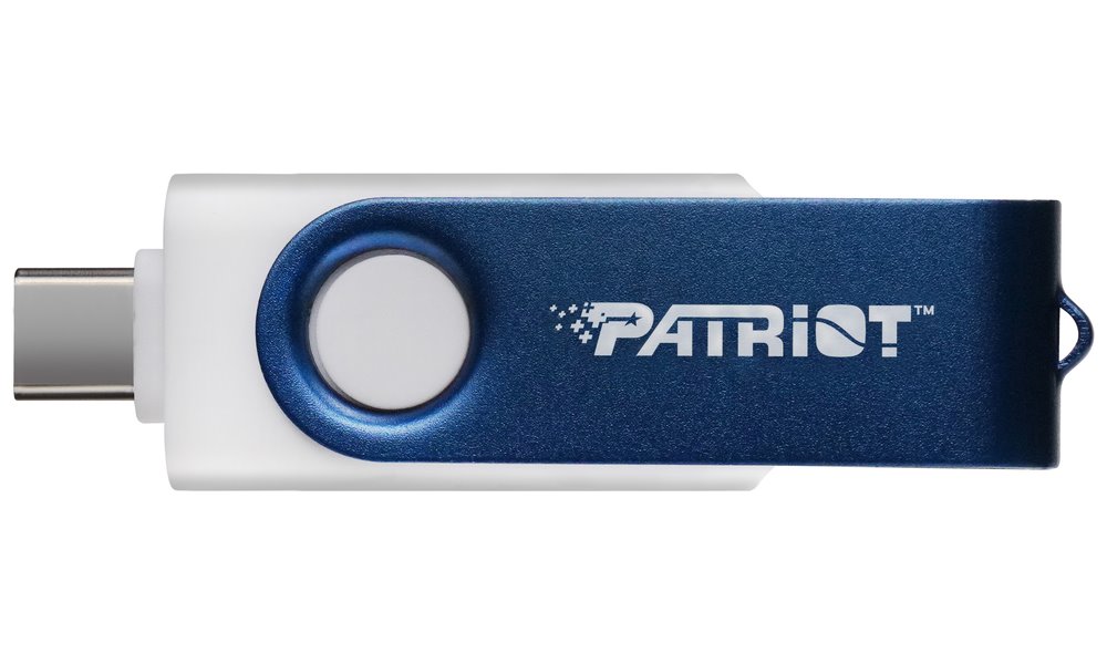 PATRIOT Xporter X550 1TB / USB Typ-A + USB Typ-C / USB 3.2 Gen 1 / bílo-modrá