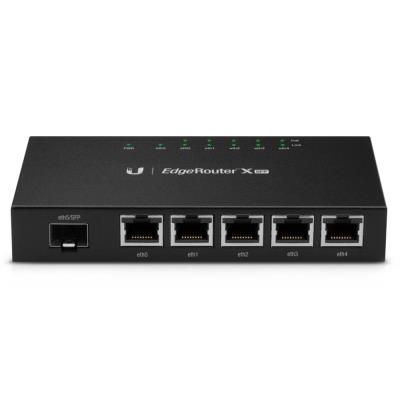 Ubiquiti EdgeRouter X SFP - 5x GbE port, 1x SFP port, 5x PoE 24V (PoE budget 50W)