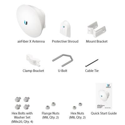 Ubiquiti AirFiber Dish 23dBi pro jednotku AirFiber 5XHD, 5 GHz, slant 45°, 38cm parabola