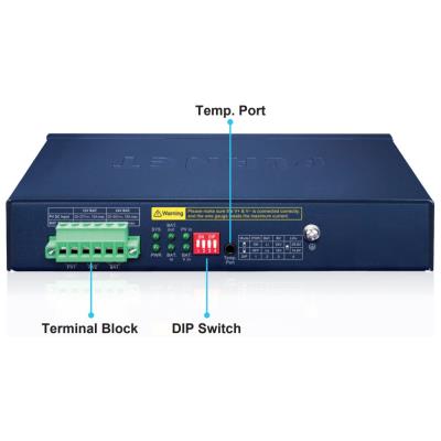 Planet BSP-115PV-15A  solární PoE+ switch, 5x1Gb, 1x1Gb SFP, 5x PoE+ 802.3at, -20~65°C , IP30, LCD displej
