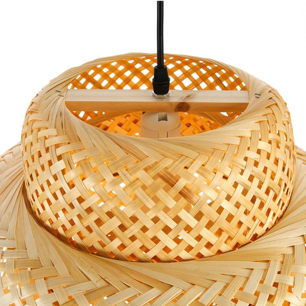 IMMAX BOHO HILO designové závěsné svítidlo, D50cm, E27, bambus