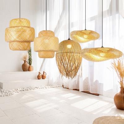 IMMAX BOHO HILO designové závěsné svítidlo, D38cm, E27. bambus