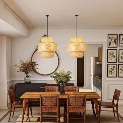 IMMAX BOHO HILO designové závěsné svítidlo, D50cm, E27, bambus