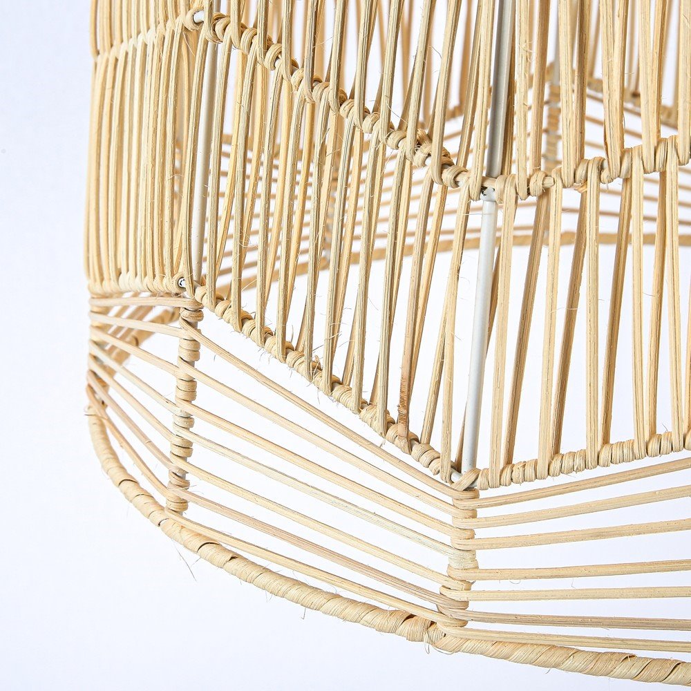 IMMAX BOHO PELO designové závěsné svítidlo, D50cm, E27, přírodní ratan