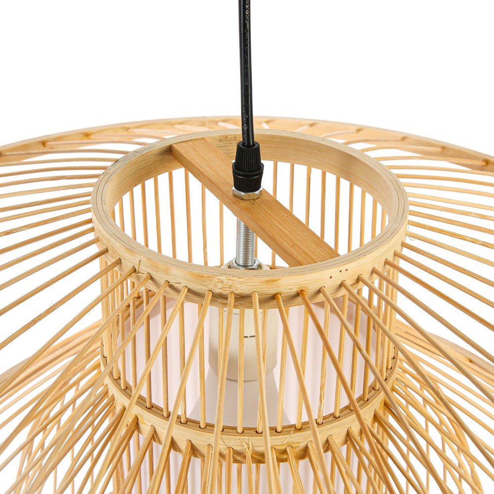 IMMAX BOHO PINCHOS designové závěsné svítidlo, D50cm, E27, bambusové dřevo