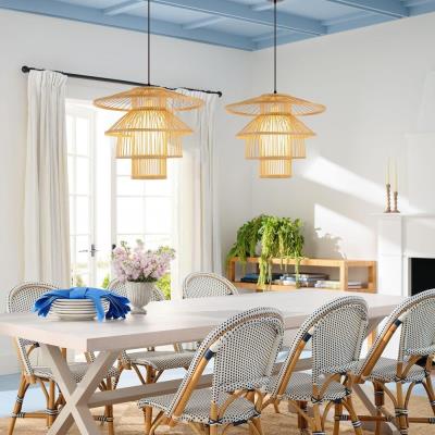 IMMAX BOHO PINCHOS designové závěsné svítidlo, D50cm, E27, bambusové dřevo